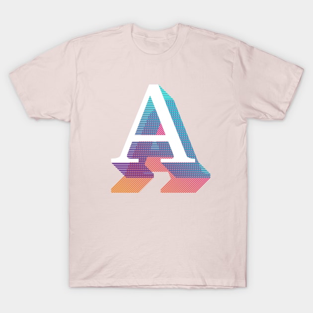 Letter A T-Shirt by MplusC